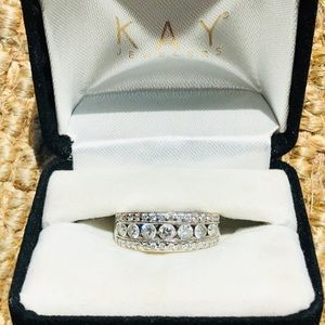 Kay Jewelers White Gold Diamond Anniversary Band